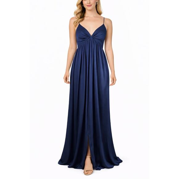 Sachin + Babi Dresses & Skirts - Sachin & Babi Women's Formal Dress Size 10 Blue Chiffon Long A-Line Evening Gown